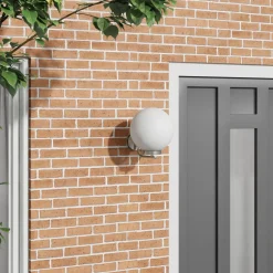 vidaXL Buiten Wandlamp zilver 29 x 25 x 33 cm