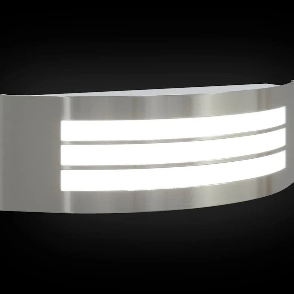 vidaXL Buiten Wandlamp zilver 32 x 10 x 10 cm