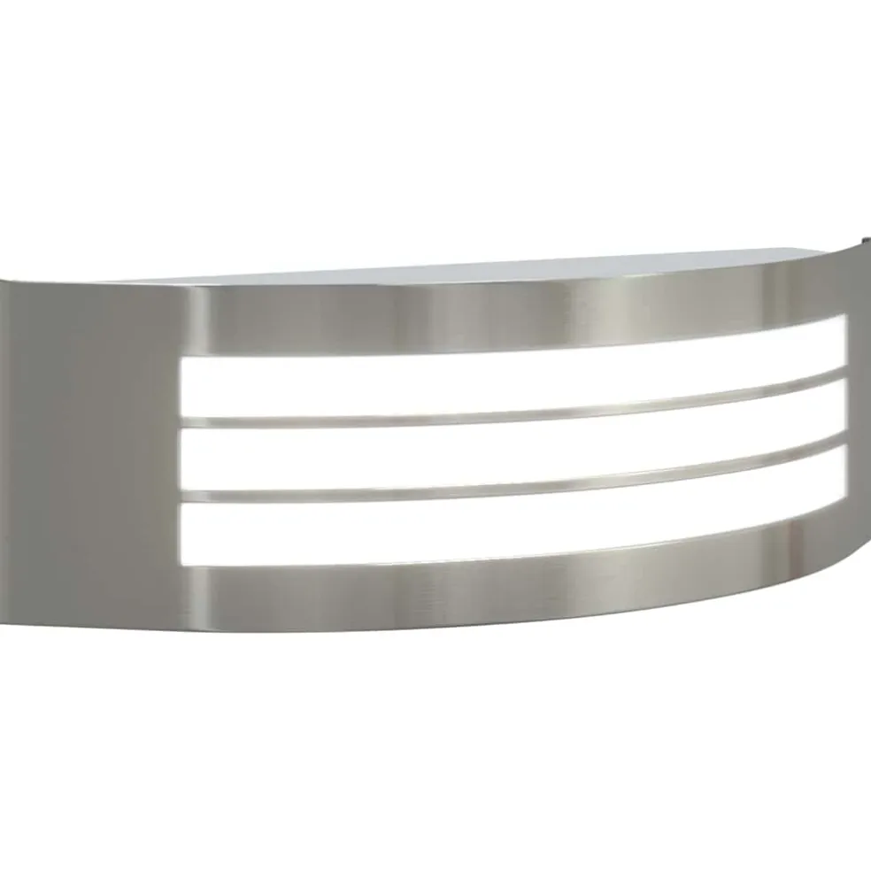 vidaXL Buiten Wandlamp zilver 32 x 10 x 10 cm