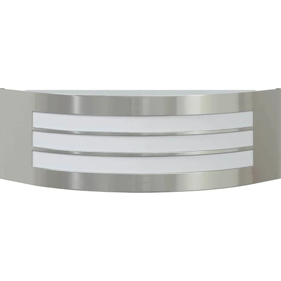 vidaXL Buiten Wandlamp zilver 32 x 10 x 10 cm