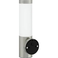 vidaXL Buiten Wandlamp Zilver 12 x 8,5 x 29 cm