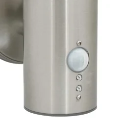 vidaXL Buiten Wandlamp zilver 15 x 7,5 x 33 cm