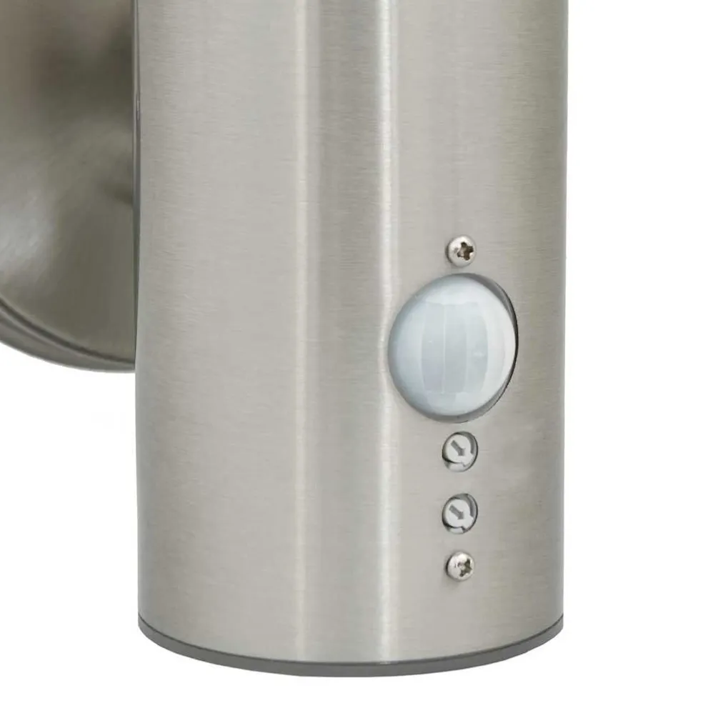 vidaXL Buiten Wandlamp zilver 15 x 7,5 x 33 cm