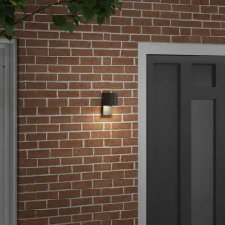 vidaXL Buiten Wandlamp Zwart 12 x 7 x 15 cm Roestvrij staal