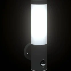 vidaXL Buiten Wandlamp Zwart 12 x 8,5 x 29 cm