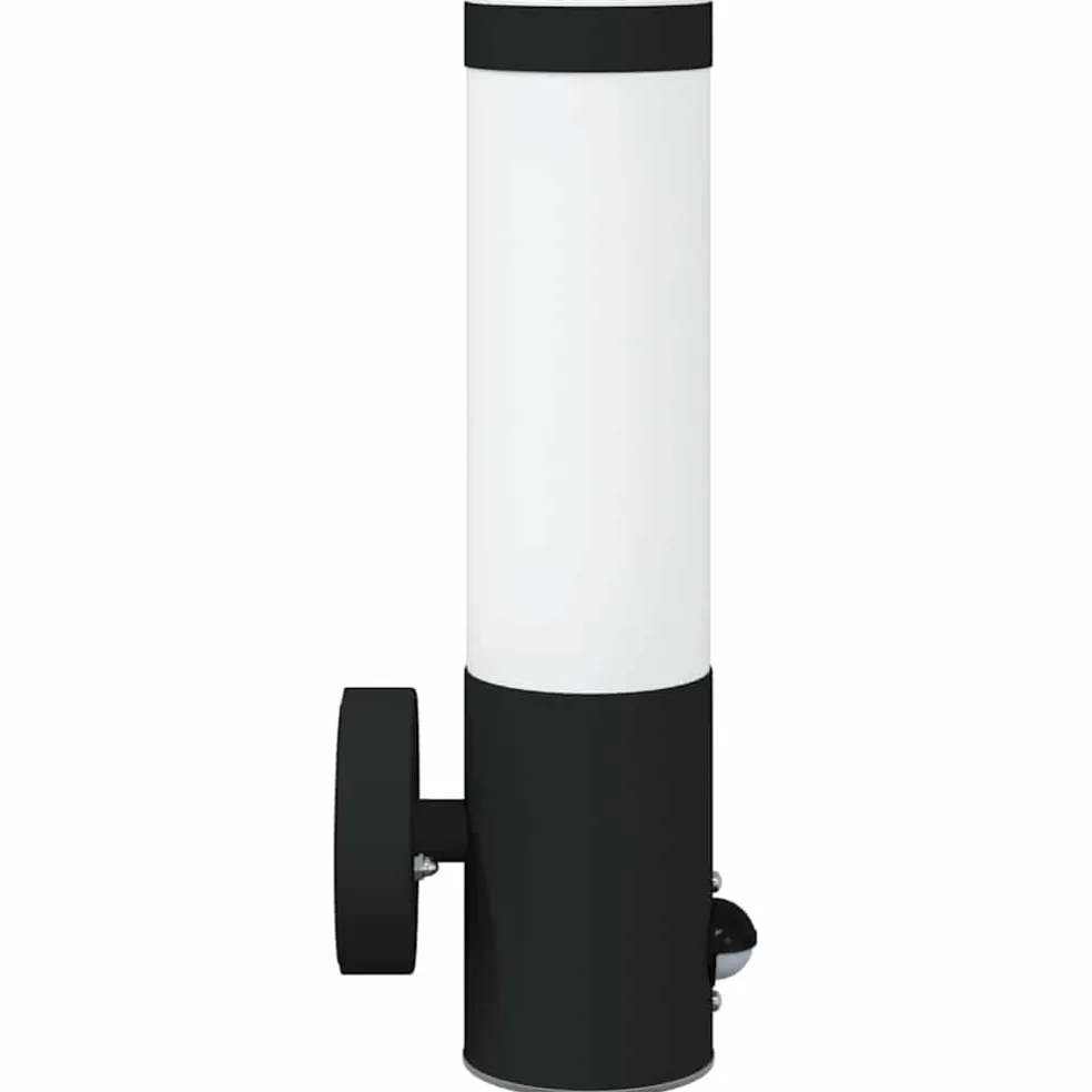 vidaXL Buiten Wandlamp Zwart 12 x 8,5 x 29 cm
