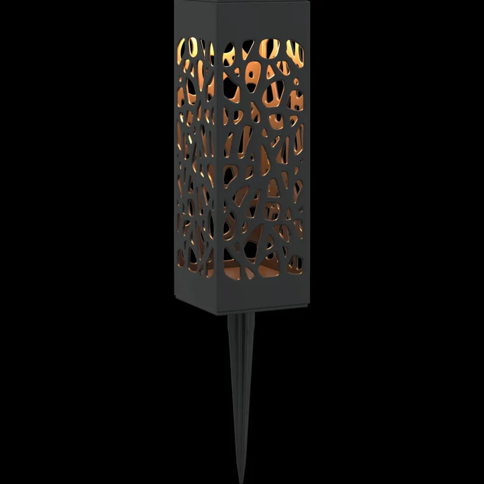 vidaXL Buitenzonne-lampen met grondpin 4 st Warmwit 29 cm PP