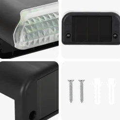vidaXL Buitenzonne-lampen met grondpin 4 st Warmwit 4,5 cm ABS en PS