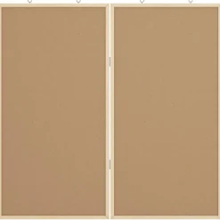 vidaXL Bulletinbord 80 x 80 x 1.4 cm Massief grenenhout Bruin