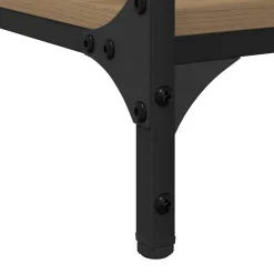 vidaXL Bureau Artisan Eiken Bewerkt hout 140 x 50 x 75 cm