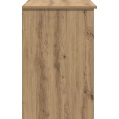 vidaXL Bureau Artisan Eiken 90 x 49 x 75 cm Bewerkt hout