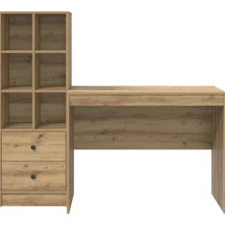 vidaXL Bureau Artisan Eiken 145.5 x 50 x 127 cm 2 st
