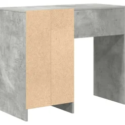 vidaXL Bureau Beton Grijs Bewerkt hout 90 x 37,5 x 75 cm