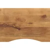 vidaXL Bureaublad met ronding 100x50x2,5 cm massief ruw mangohout