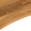 vidaXL Bureaublad met ronding 110x80x2,5 cm massief ruw mangohout