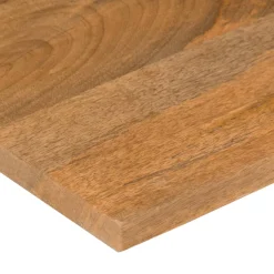 vidaXL Bureaublad met ronding 90x50x2,5 cm massief ruw mangohout