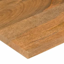 vidaXL Bureaublad met ronding 110x50x2,5 cm massief ruw mangohout