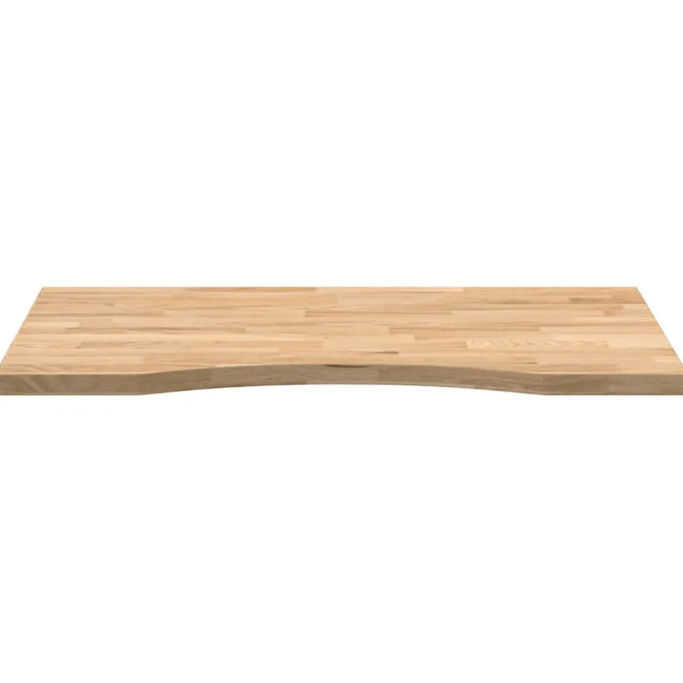 vidaXL Bureaublad rechthoekig 80x50x2,5 cm onbehandeld eikenhout