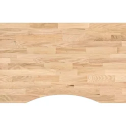 vidaXL Bureaublad rechthoekig 80x50x2,5 cm onbehandeld eikenhout