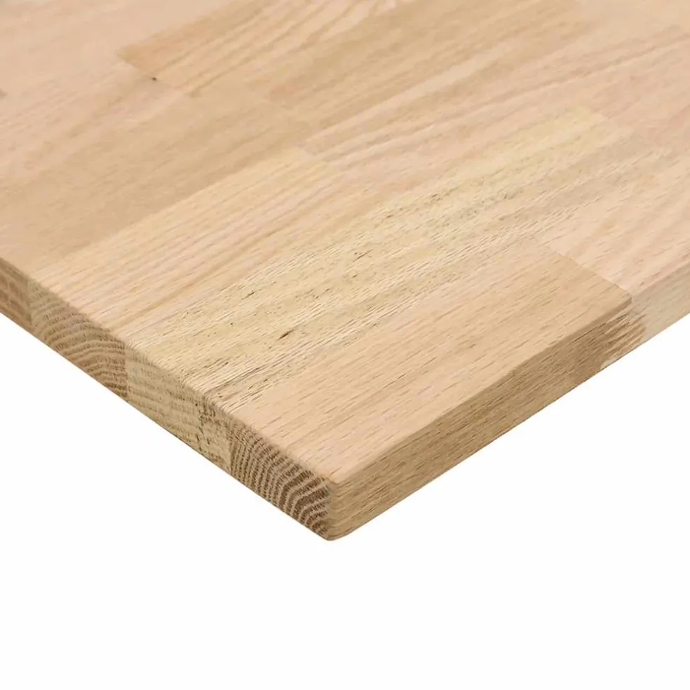 vidaXL Bureaublad rechthoekig 80x50x2,5 cm onbehandeld eikenhout