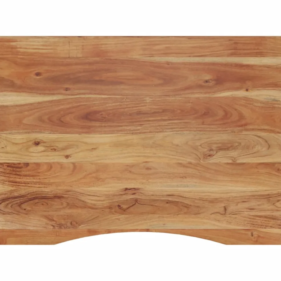 vidaXL Bureaublad rechthoekig 110x80x2,5 cm massief acaciahout