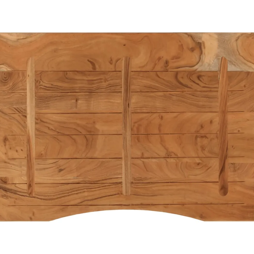 vidaXL Bureaublad rechthoekig 110x80x2,5 cm massief acaciahout