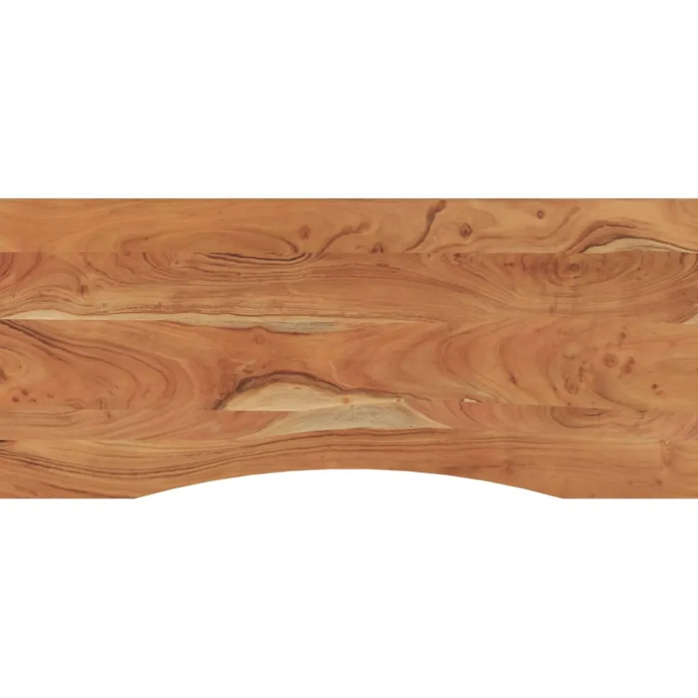 vidaXL Bureaublad rechthoekig 140x60x2,5 cm massief acaciahout