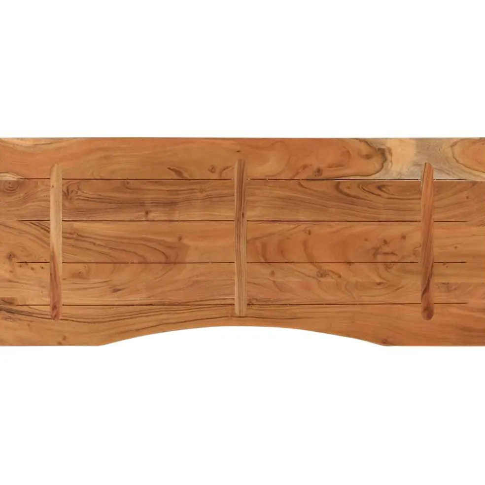 vidaXL Bureaublad rechthoekig 110x50x2,5 cm massief acaciahout