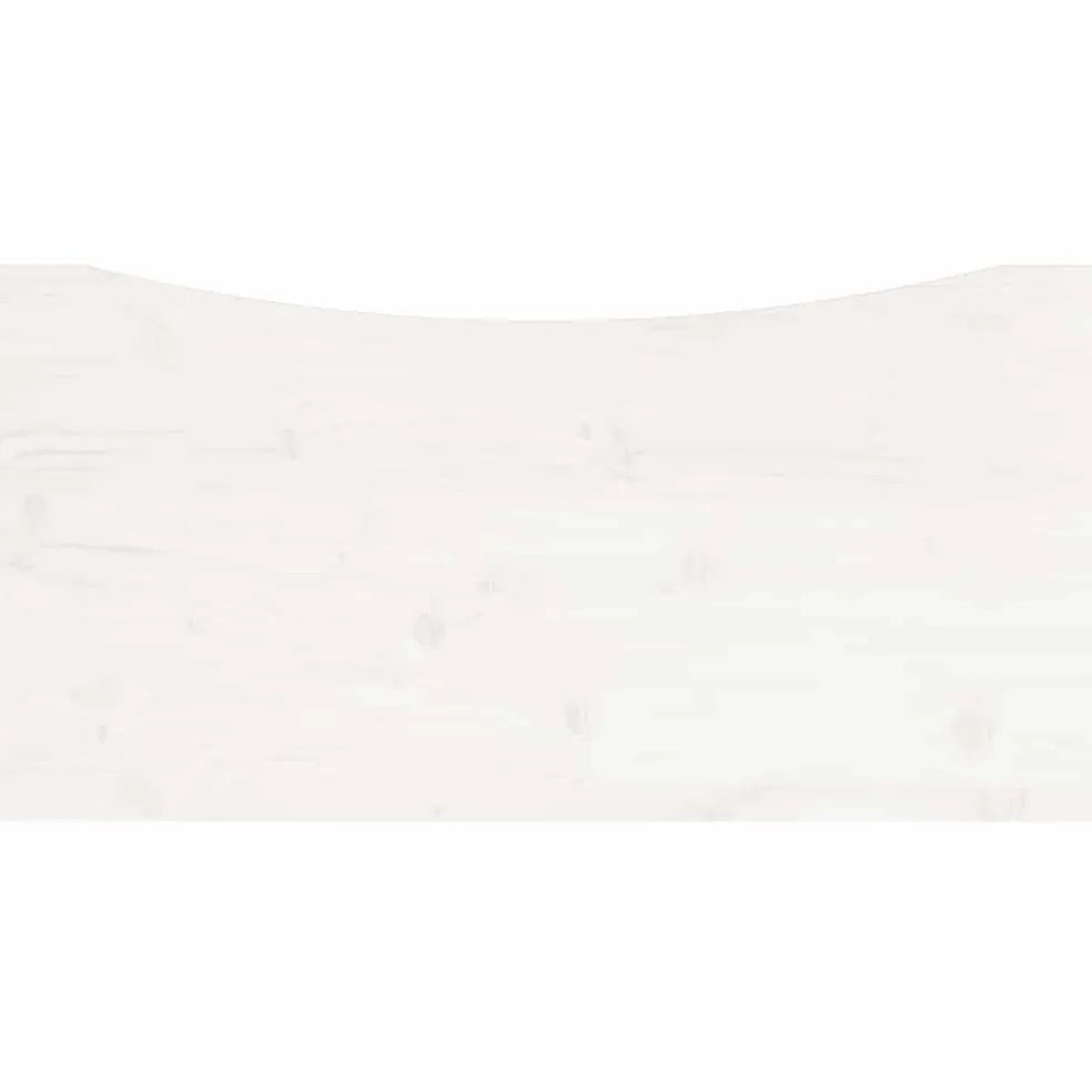 vidaXL Bureaublad 80x40x2,5 cm massief grenenhout wit