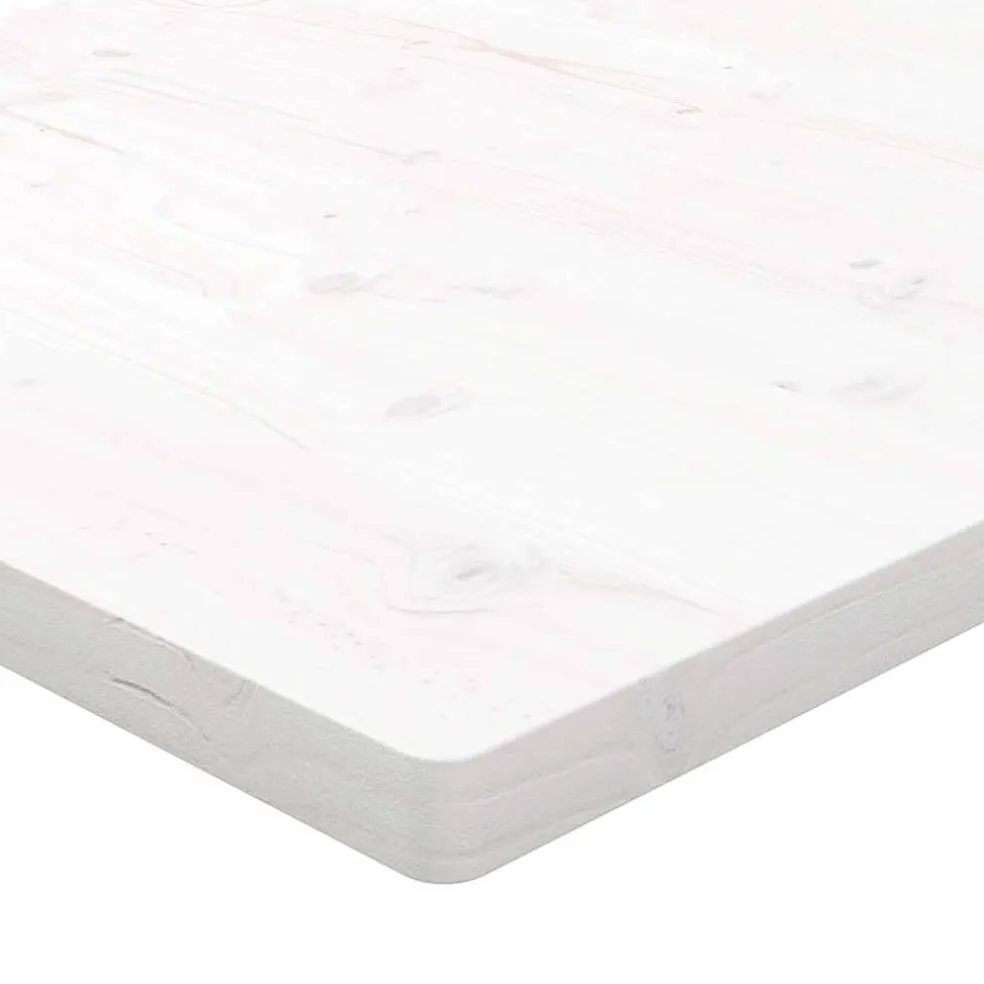 vidaXL Bureaublad 80x40x2,5 cm massief grenenhout wit