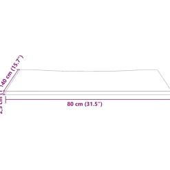 vidaXL Bureaublad 80x40x2,5 cm massief grenenhout wit
