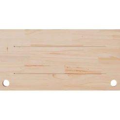 vidaXL Bureaublad 80x40x2,5 cm massief grenenhout