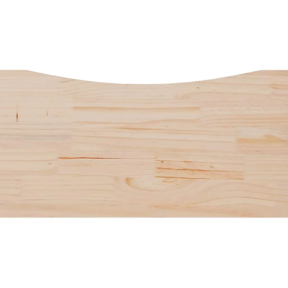 vidaXL Bureaublad 80x40x2,5 cm massief grenenhout