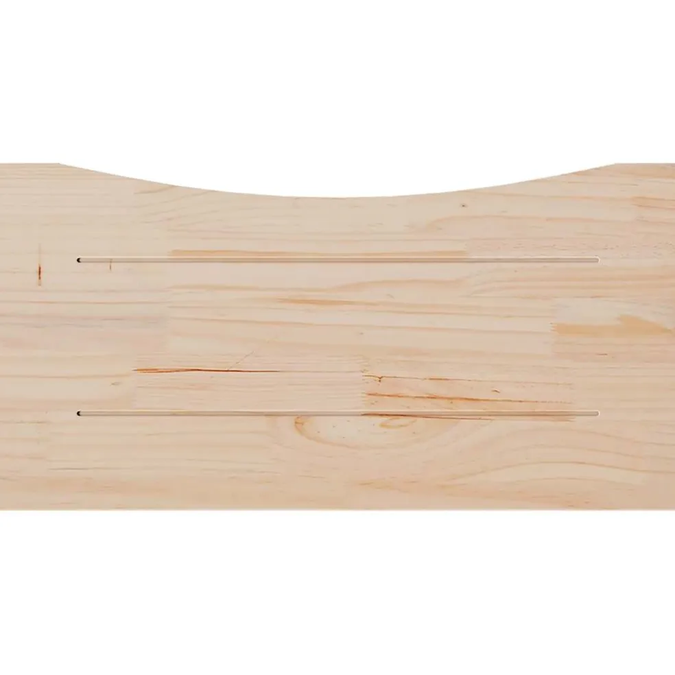 vidaXL Bureaublad 80x40x2,5 cm massief grenenhout