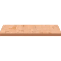 vidaXL Bureaublad 80x55x2,5 cm massief beukenhout