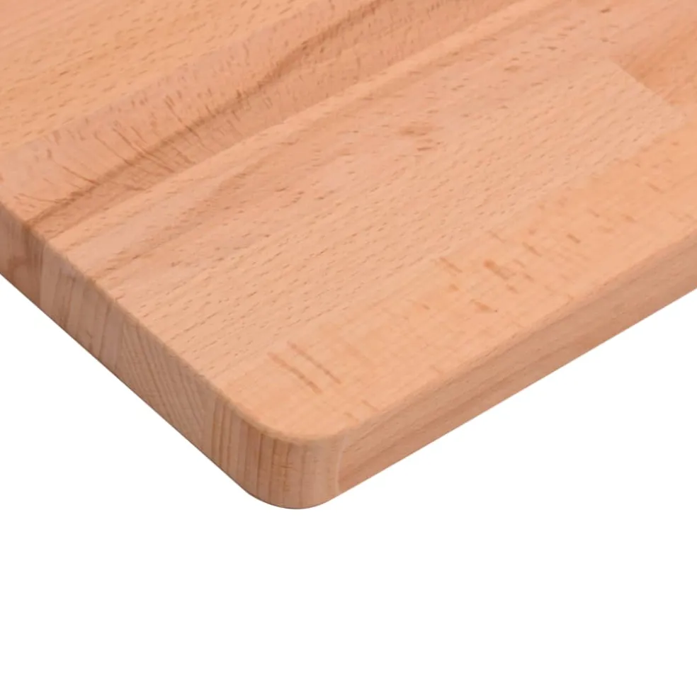 vidaXL Bureaublad 80x55x2,5 cm massief beukenhout