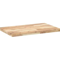 vidaXL Bureaublad 140x50x4 cm onbehandeld massief acaciahout