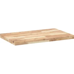 vidaXL Bureaublad 140x50x4 cm onbehandeld massief acaciahout