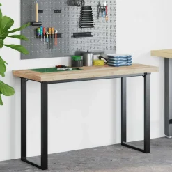 vidaXL Bureaublad 140x50x4 cm onbehandeld massief acaciahout