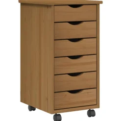 vidaXL Bureau en rollende kast set MOSS 2 st Wit