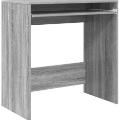 vidaXL Bureau Grijs Sonoma Bewerkt hout 77.5 x 43 x 79 cm
