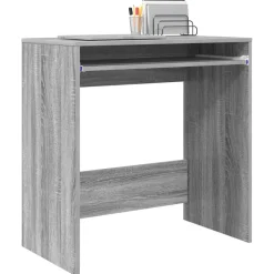 vidaXL Bureau Grijs Sonoma Bewerkt hout 77.5 x 43 x 79 cm