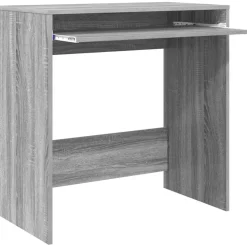 vidaXL Bureau Grijs Sonoma Bewerkt hout 77.5 x 43 x 79 cm
