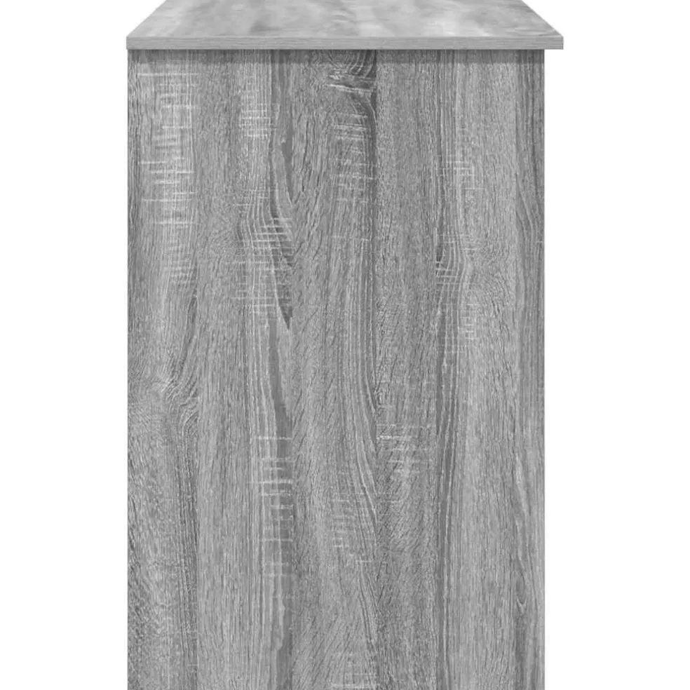 vidaXL Bureau Grijs Sonoma 90 x 49 x 75 cm Bewerkt hout