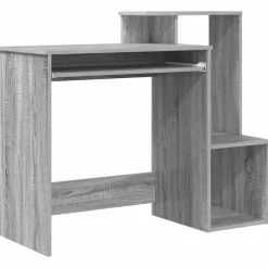 vidaXL Bureau Grijs Sonoma 106 x 41 x 88.5 cm Bewerkt hout
