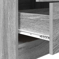 vidaXL Bureau Grijs Sonoma 145.5 x 50 x 127 cm 2 st