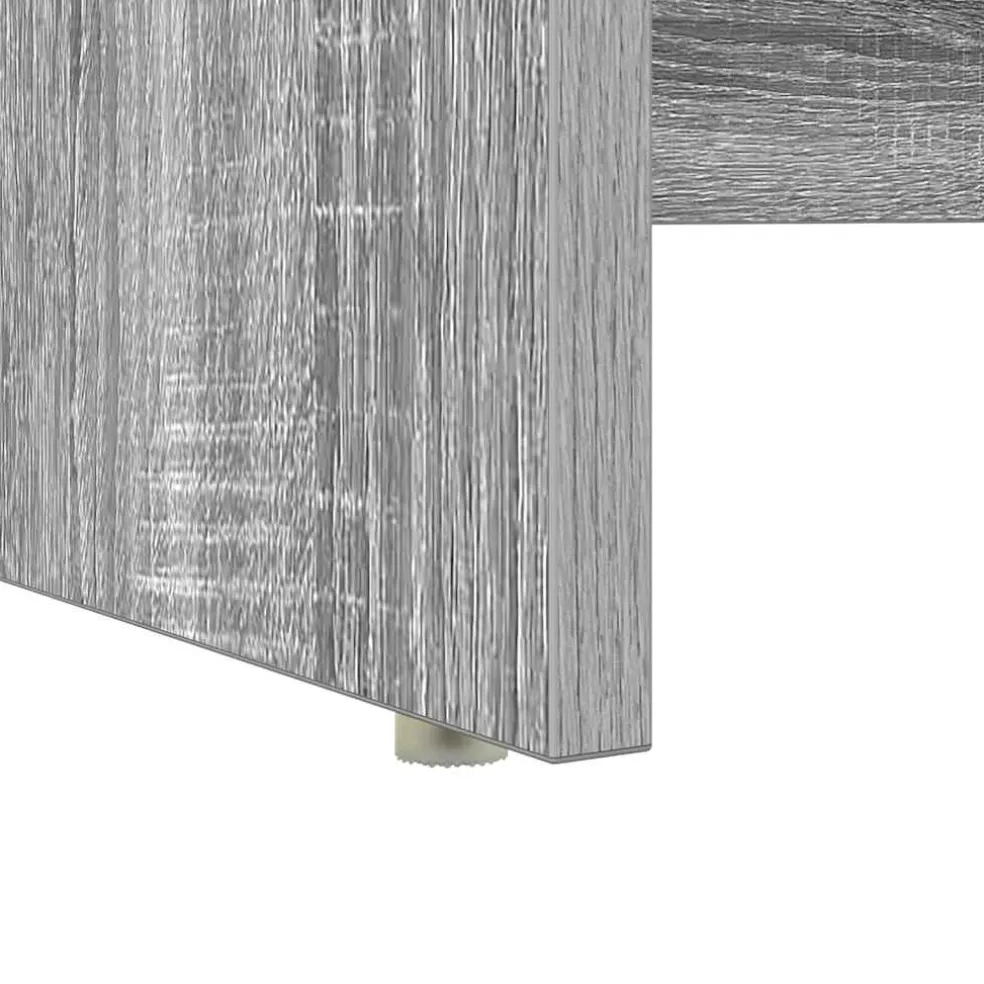 vidaXL Bureau Grijs Sonoma 120,5 x 44 x 88,5 cm Bewerkt hout