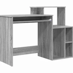 vidaXL Bureau Grijs Sonoma 120,5 x 44 x 88,5 cm Bewerkt hout