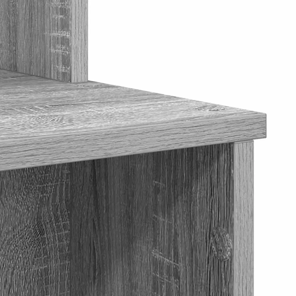 vidaXL Bureau Grijs Sonoma 120,5 x 44 x 88,5 cm Bewerkt hout