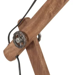 vidaXL Bureaulamp industrieel rond E27 58x18x90 cm zilverkleurig